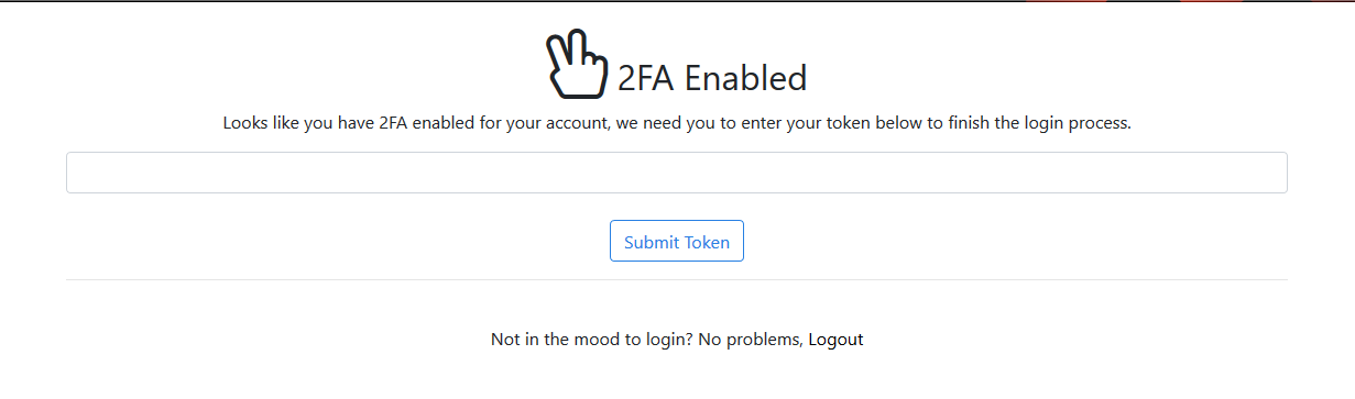 Enabled 2FA