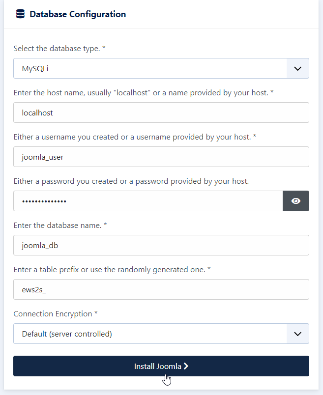 CrownCloud Wiki How To Install Joomla With LAMP Stack On Rocky Linux 9