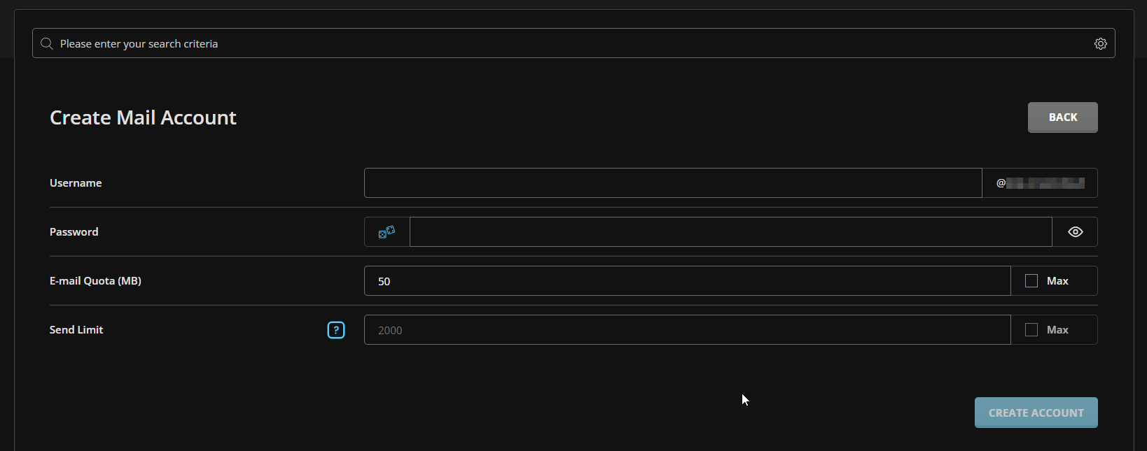 CrownCloud Wiki - How To Create An Email Accounts In Directadmin