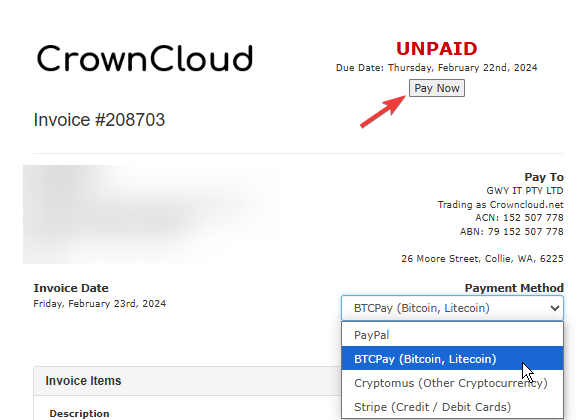 Select CoinPaymnt