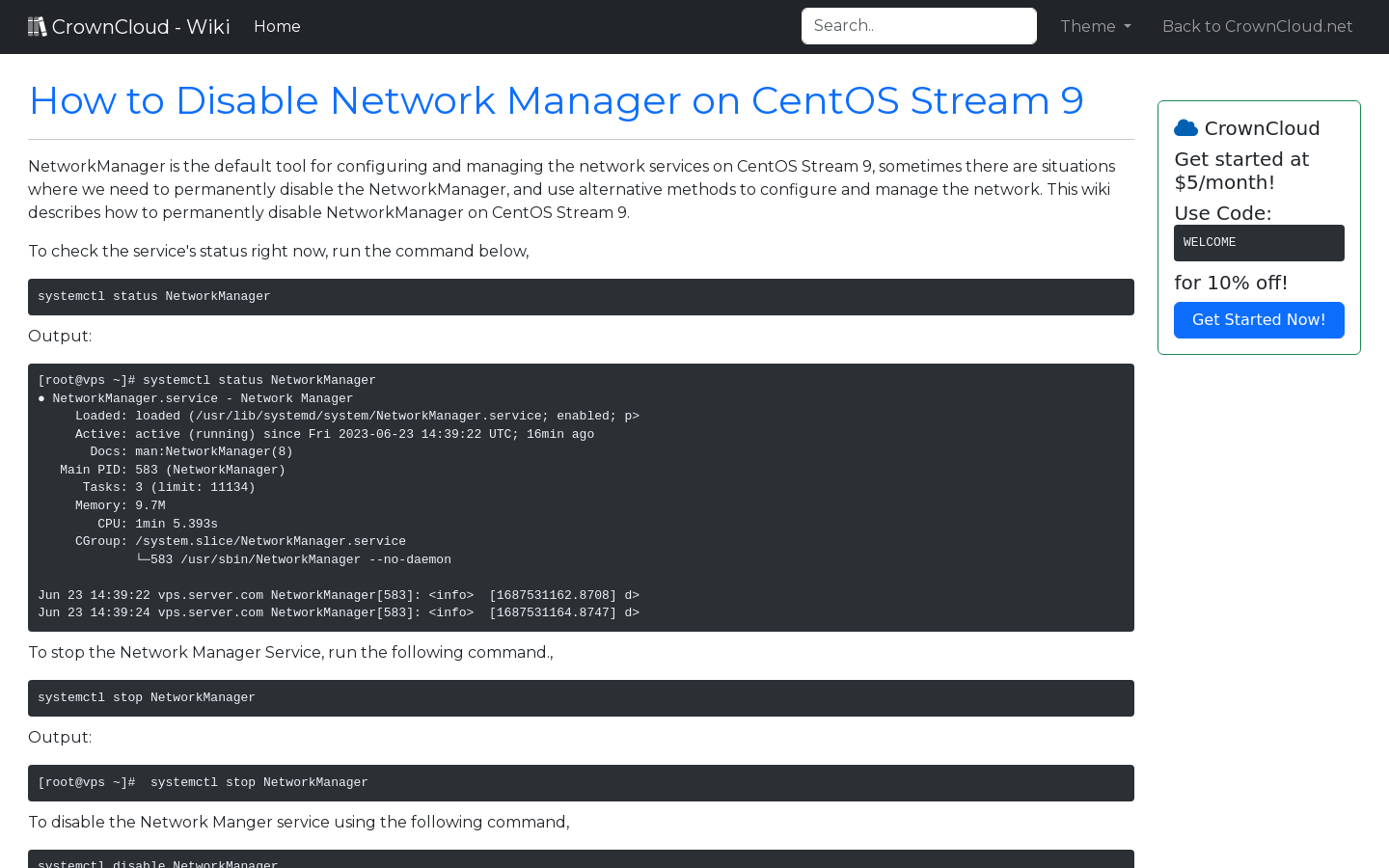 crowncloud-wiki-how-to-disable-network-manager-on-centos-stream-9