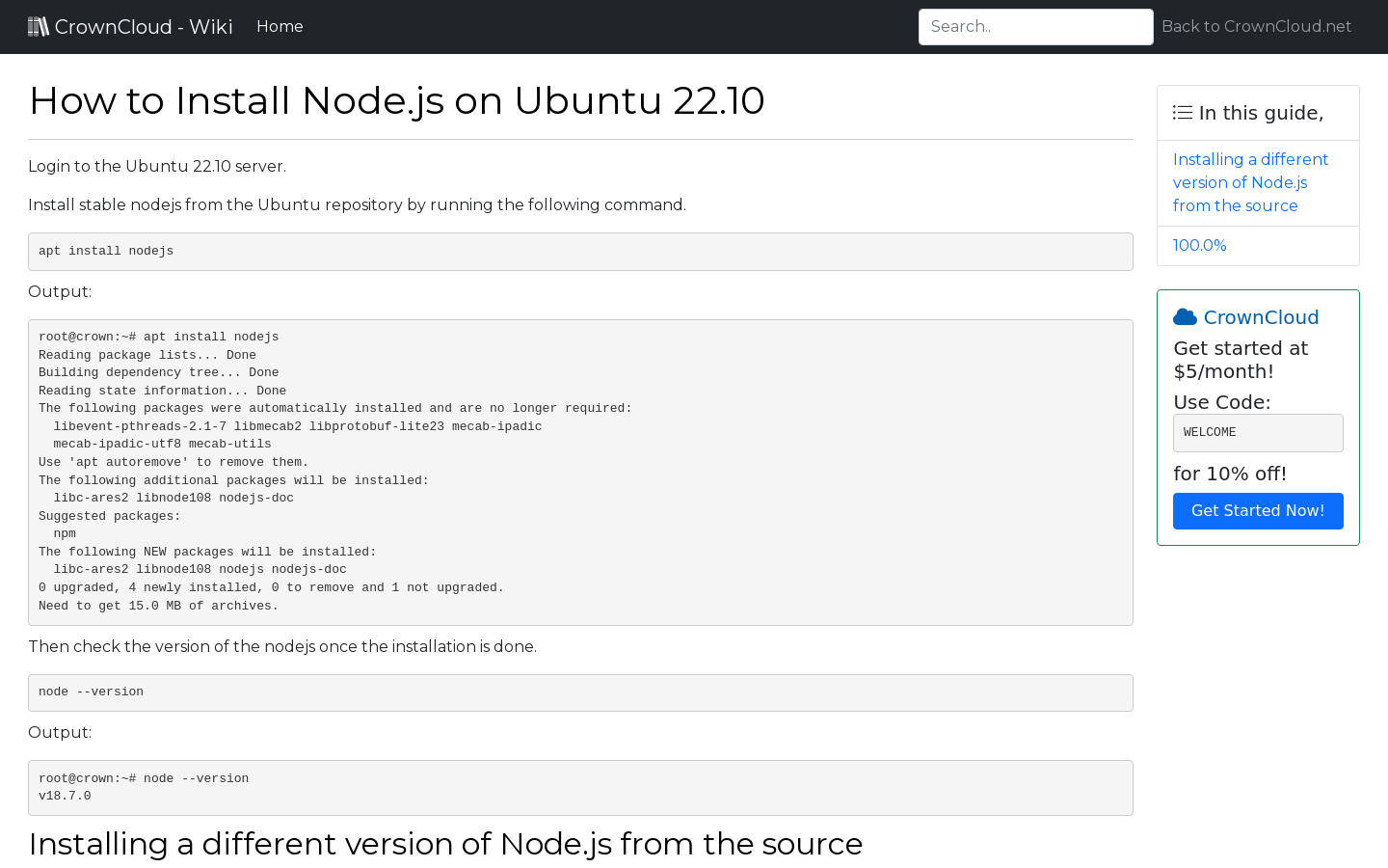 crowncloud-wiki-how-to-install-node-js-on-ubuntu-22-10