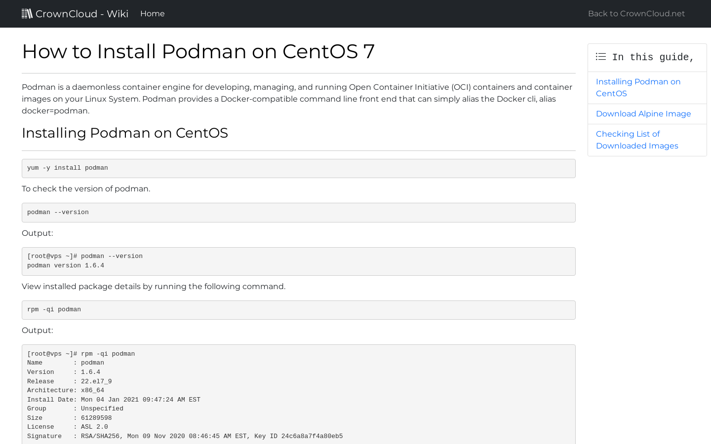 install podman rhel 7