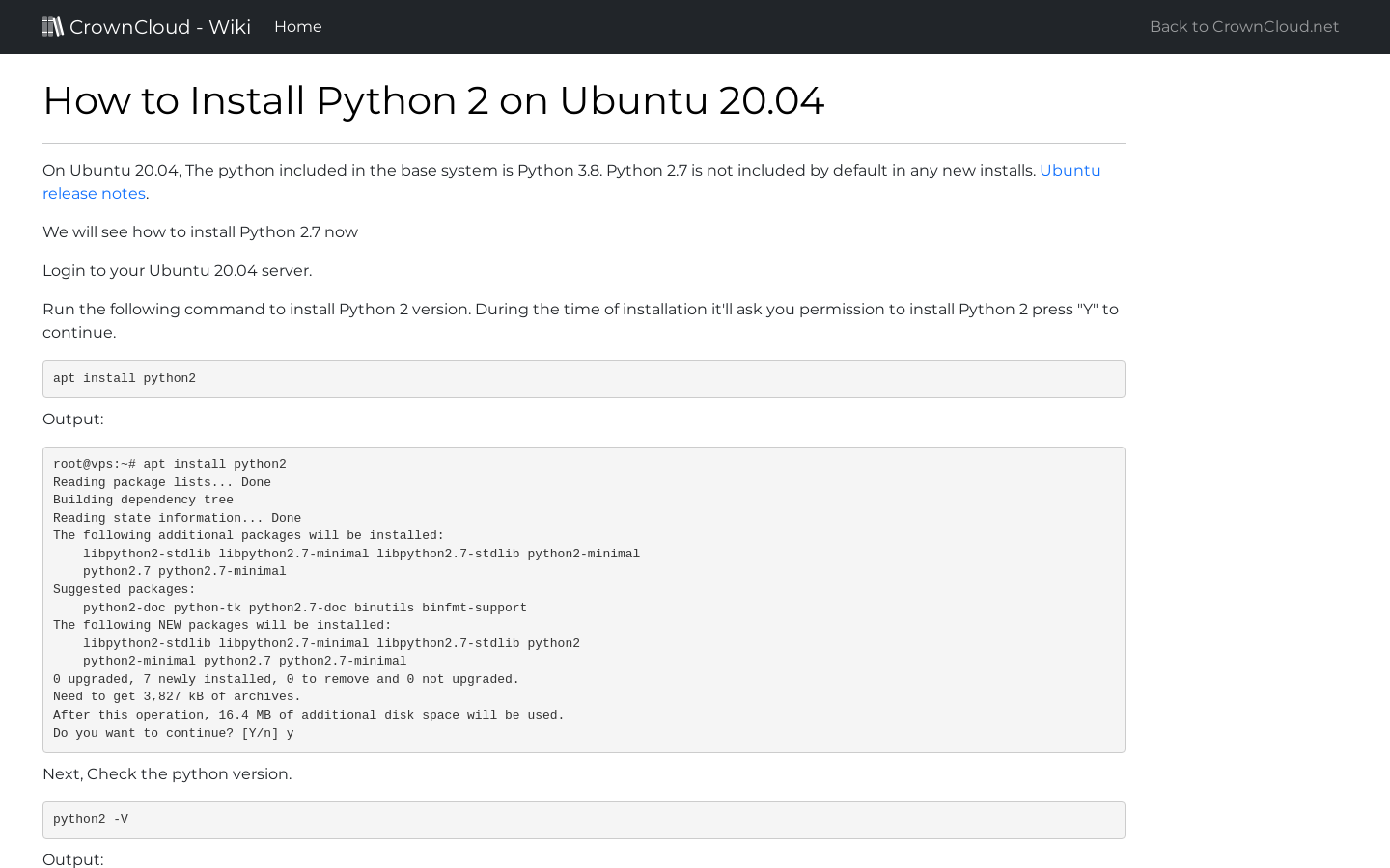 crowncloud-wiki-how-to-install-python-2-on-ubuntu-20-04