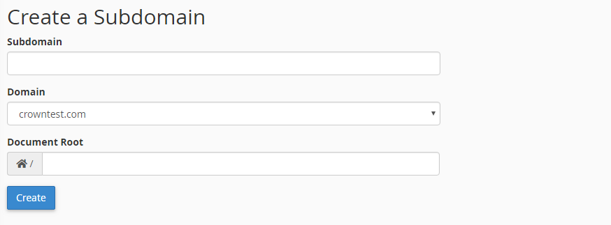 Subdomain Subdomains